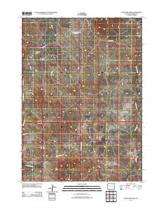 Telephone Draw Wyoming Historical topographic map, 1:24000 scale, 7.5 X 7.5 Minute, Year 2012