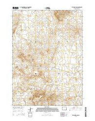 Telephone Draw Wyoming Current topographic map, 1:24000 scale, 7.5 X 7.5 Minute, Year 2015