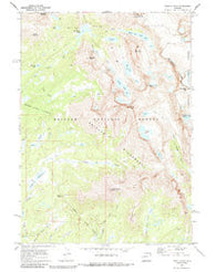 Temple Peak Wyoming Historical topographic map, 1:24000 scale, 7.5 X 7.5 Minute, Year 1969