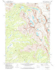 Temple Peak Wyoming Historical topographic map, 1:24000 scale, 7.5 X 7.5 Minute, Year 1969