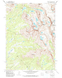 Temple Peak Wyoming Historical topographic map, 1:24000 scale, 7.5 X 7.5 Minute, Year 1969