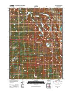 Temple Peak Wyoming Historical topographic map, 1:24000 scale, 7.5 X 7.5 Minute, Year 2012