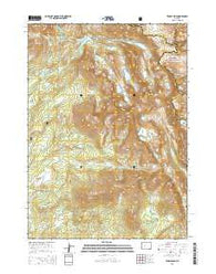 Temple Peak Wyoming Current topographic map, 1:24000 scale, 7.5 X 7.5 Minute, Year 2015