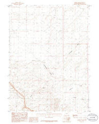Tenmile Rim Wyoming Historical topographic map, 1:24000 scale, 7.5 X 7.5 Minute, Year 1986