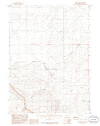 Tenmile Rim Wyoming Historical topographic map, 1:24000 scale, 7.5 X 7.5 Minute, Year 1986