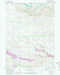 Tenmile Spring Wyoming Historical topographic map, 1:24000 scale, 7.5 X 7.5 Minute, Year 1971