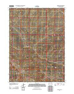 Tenmile Rim Wyoming Historical topographic map, 1:24000 scale, 7.5 X 7.5 Minute, Year 2012