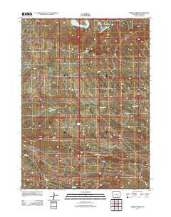 Tenmile Spring Wyoming Historical topographic map, 1:24000 scale, 7.5 X 7.5 Minute, Year 2012