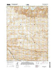 Tenmile Spring Wyoming Current topographic map, 1:24000 scale, 7.5 X 7.5 Minute, Year 2015