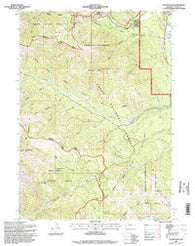 Teton Pass Wyoming Historical topographic map, 1:24000 scale, 7.5 X 7.5 Minute, Year 1996