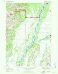Teton Village Wyoming Historical topographic map, 1:24000 scale, 7.5 X 7.5 Minute, Year 1968