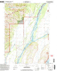 Teton Village Wyoming Historical topographic map, 1:24000 scale, 7.5 X 7.5 Minute, Year 1996