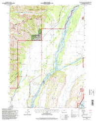 Teton Village Wyoming Historical topographic map, 1:24000 scale, 7.5 X 7.5 Minute, Year 1996