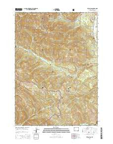 Teton Pass Wyoming Current topographic map, 1:24000 scale, 7.5 X 7.5 Minute, Year 2015