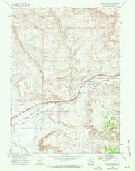 Thayer Junction Wyoming Historical topographic map, 1:24000 scale, 7.5 X 7.5 Minute, Year 1968
