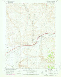 Thayer Junction Wyoming Historical topographic map, 1:24000 scale, 7.5 X 7.5 Minute, Year 1968
