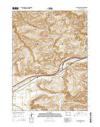 Thayer Junction Wyoming Current topographic map, 1:24000 scale, 7.5 X 7.5 Minute, Year 2015