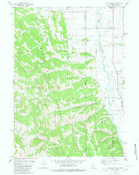 Thayne West Wyoming Historical topographic map, 1:24000 scale, 7.5 X 7.5 Minute, Year 1980