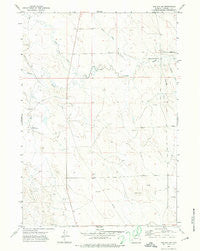 The Gap SW Wyoming Historical topographic map, 1:24000 scale, 7.5 X 7.5 Minute, Year 1971