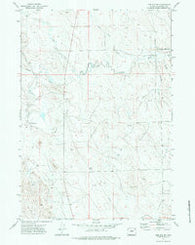 The Gap SW Wyoming Historical topographic map, 1:24000 scale, 7.5 X 7.5 Minute, Year 1971