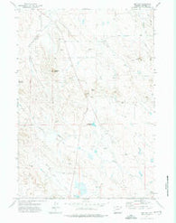 The Gap Wyoming Historical topographic map, 1:24000 scale, 7.5 X 7.5 Minute, Year 1971