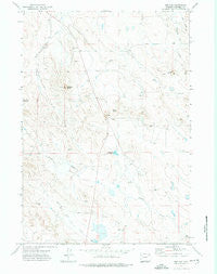 The Gap Wyoming Historical topographic map, 1:24000 scale, 7.5 X 7.5 Minute, Year 1971