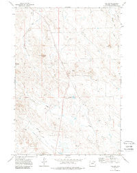 The Gap Wyoming Historical topographic map, 1:24000 scale, 7.5 X 7.5 Minute, Year 1971