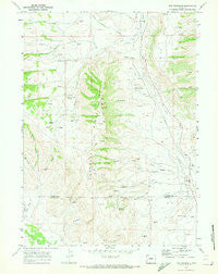 The Hogsback Wyoming Historical topographic map, 1:24000 scale, 7.5 X 7.5 Minute, Year 1969