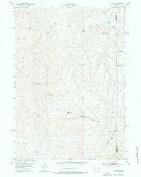 The Nipple Wyoming Historical topographic map, 1:24000 scale, 7.5 X 7.5 Minute, Year 1953