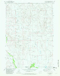The Nose East Wyoming Historical topographic map, 1:24000 scale, 7.5 X 7.5 Minute, Year 1982