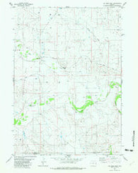 The Nose West Wyoming Historical topographic map, 1:24000 scale, 7.5 X 7.5 Minute, Year 1982