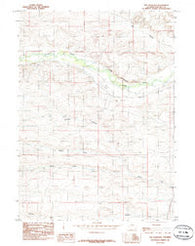 The Palisades Wyoming Historical topographic map, 1:24000 scale, 7.5 X 7.5 Minute, Year 1985