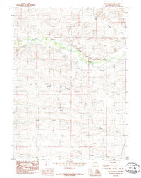 The Palisades Wyoming Historical topographic map, 1:24000 scale, 7.5 X 7.5 Minute, Year 1985