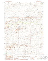 The Pinnacles Wyoming Historical topographic map, 1:24000 scale, 7.5 X 7.5 Minute, Year 1986