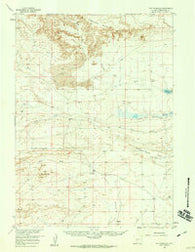 The Pinnacles Wyoming Historical topographic map, 1:62500 scale, 15 X 15 Minute, Year 1958
