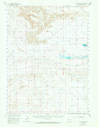 The Pinnacles Wyoming Historical topographic map, 1:62500 scale, 15 X 15 Minute, Year 1958