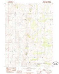 The Rock Slide Wyoming Historical topographic map, 1:24000 scale, 7.5 X 7.5 Minute, Year 1985