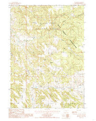 The Rocks Wyoming Historical topographic map, 1:24000 scale, 7.5 X 7.5 Minute, Year 1984