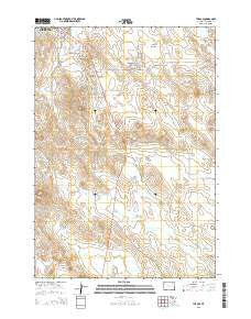 The Gap Wyoming Current topographic map, 1:24000 scale, 7.5 X 7.5 Minute, Year 2015