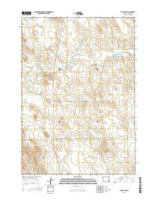 The Gap SW Wyoming Current topographic map, 1:24000 scale, 7.5 X 7.5 Minute, Year 2015
