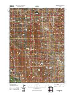 The Hogsback Wyoming Historical topographic map, 1:24000 scale, 7.5 X 7.5 Minute, Year 2012