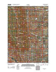 The Horn Wyoming Historical topographic map, 1:24000 scale, 7.5 X 7.5 Minute, Year 2012