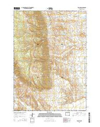 The Horn Wyoming Current topographic map, 1:24000 scale, 7.5 X 7.5 Minute, Year 2015