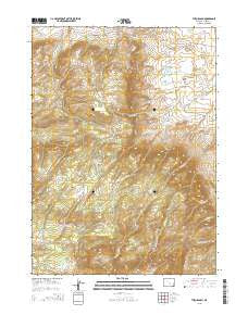 The Q Ranch Wyoming Current topographic map, 1:24000 scale, 7.5 X 7.5 Minute, Year 2015
