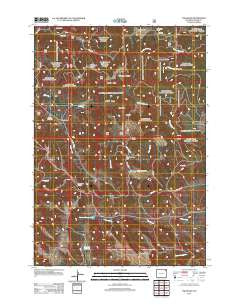 The Rocks Wyoming Historical topographic map, 1:24000 scale, 7.5 X 7.5 Minute, Year 2012