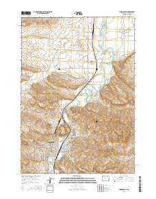 Thermopolis Wyoming Current topographic map, 1:24000 scale, 7.5 X 7.5 Minute, Year 2015