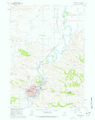 Thermopolis Wyoming Historical topographic map, 1:24000 scale, 7.5 X 7.5 Minute, Year 1960