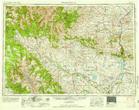 Thermopolis Wyoming Historical topographic map, 1:250000 scale, 1 X 2 Degree, Year 1958