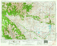 Thermopolis Wyoming Historical topographic map, 1:250000 scale, 1 X 2 Degree, Year 1958