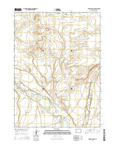Thoman School Wyoming Current topographic map, 1:24000 scale, 7.5 X 7.5 Minute, Year 2015